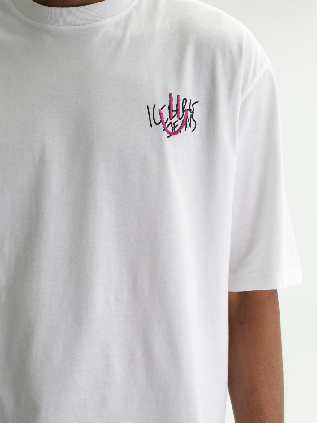 Iceberg Jeans T-Shirt Ibj Logo White