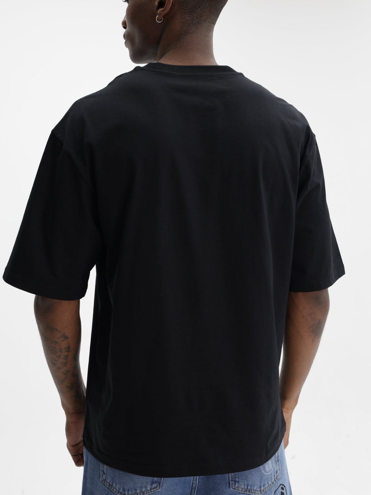 Iceberg Jeans T-Shirt Purple Smiley Print Black