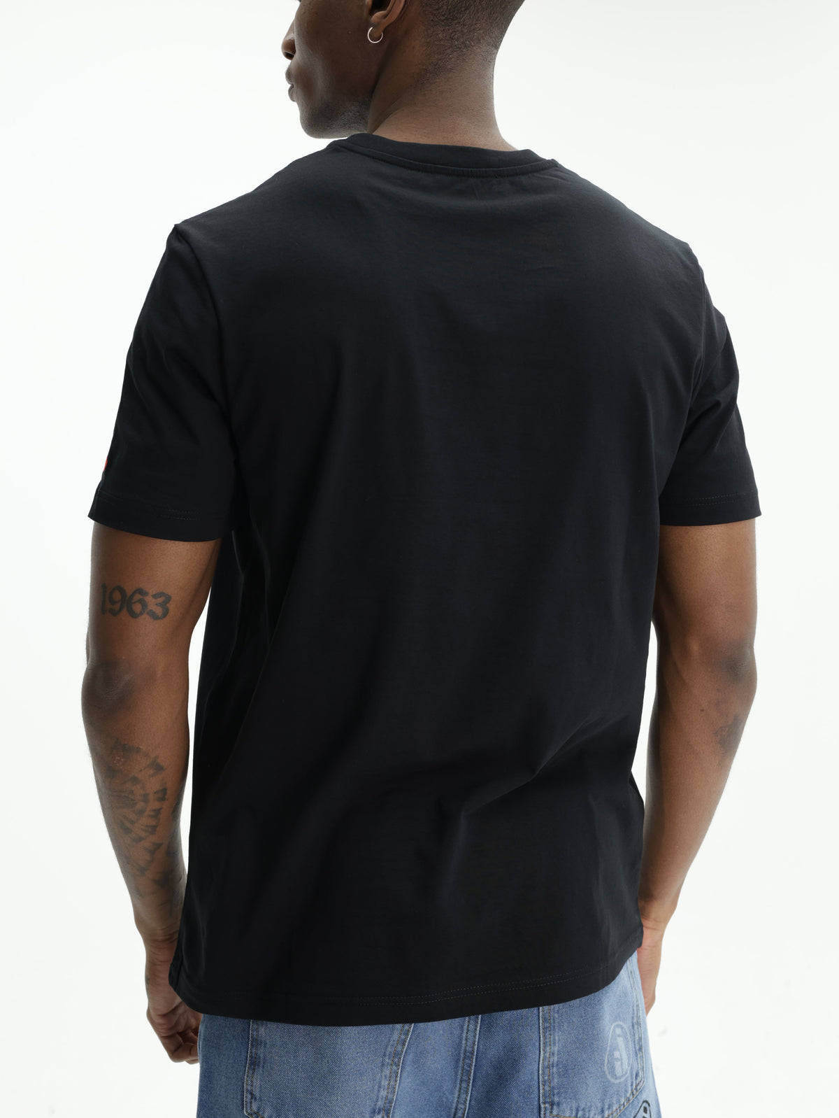 Iceberg Jeans T-Shirt Tomato 1986 Print Black
