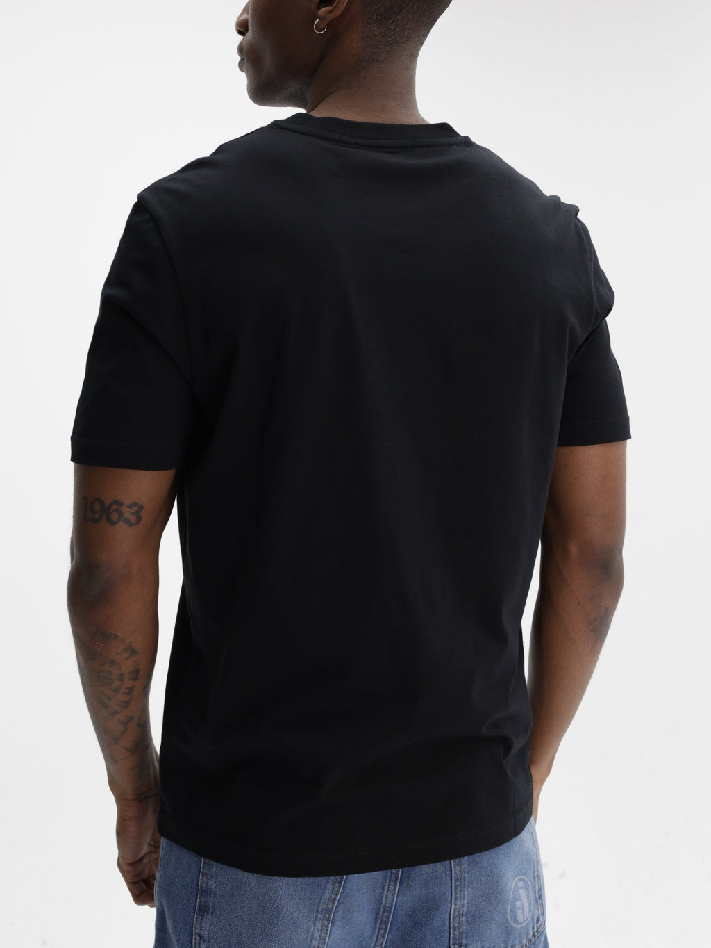Iceberg Jeans T-Shirt Green Logo Print Black