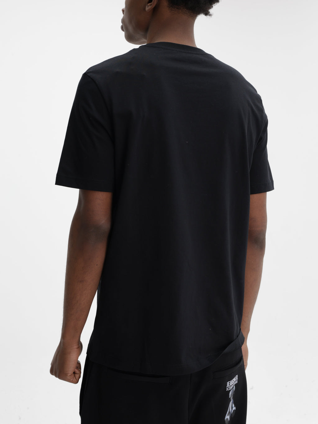Iceberg Jeans T-Shirt Wolf Print Ibj  Black