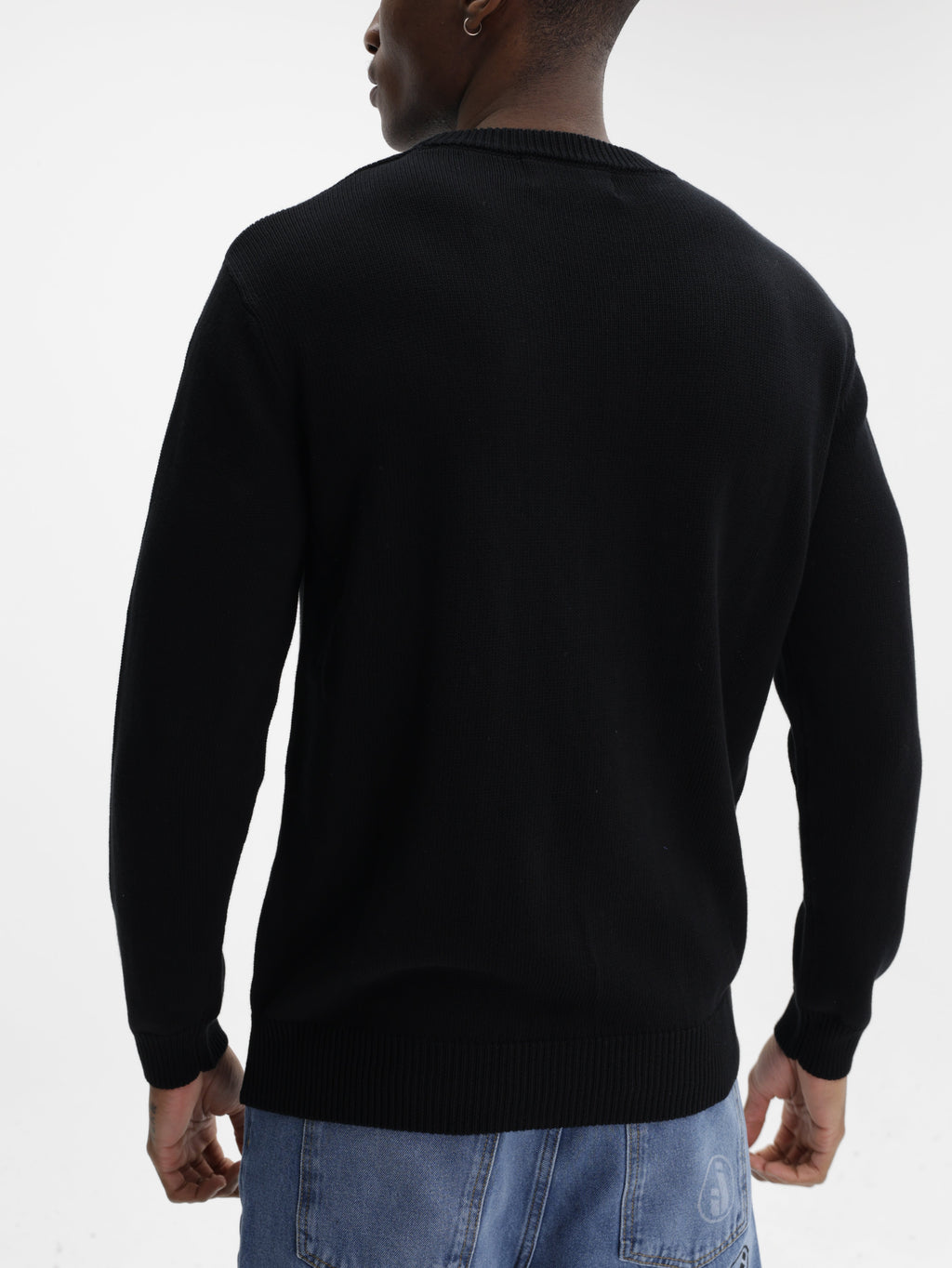 Iceberg Jeans Sweater Teddy Pirnt Black