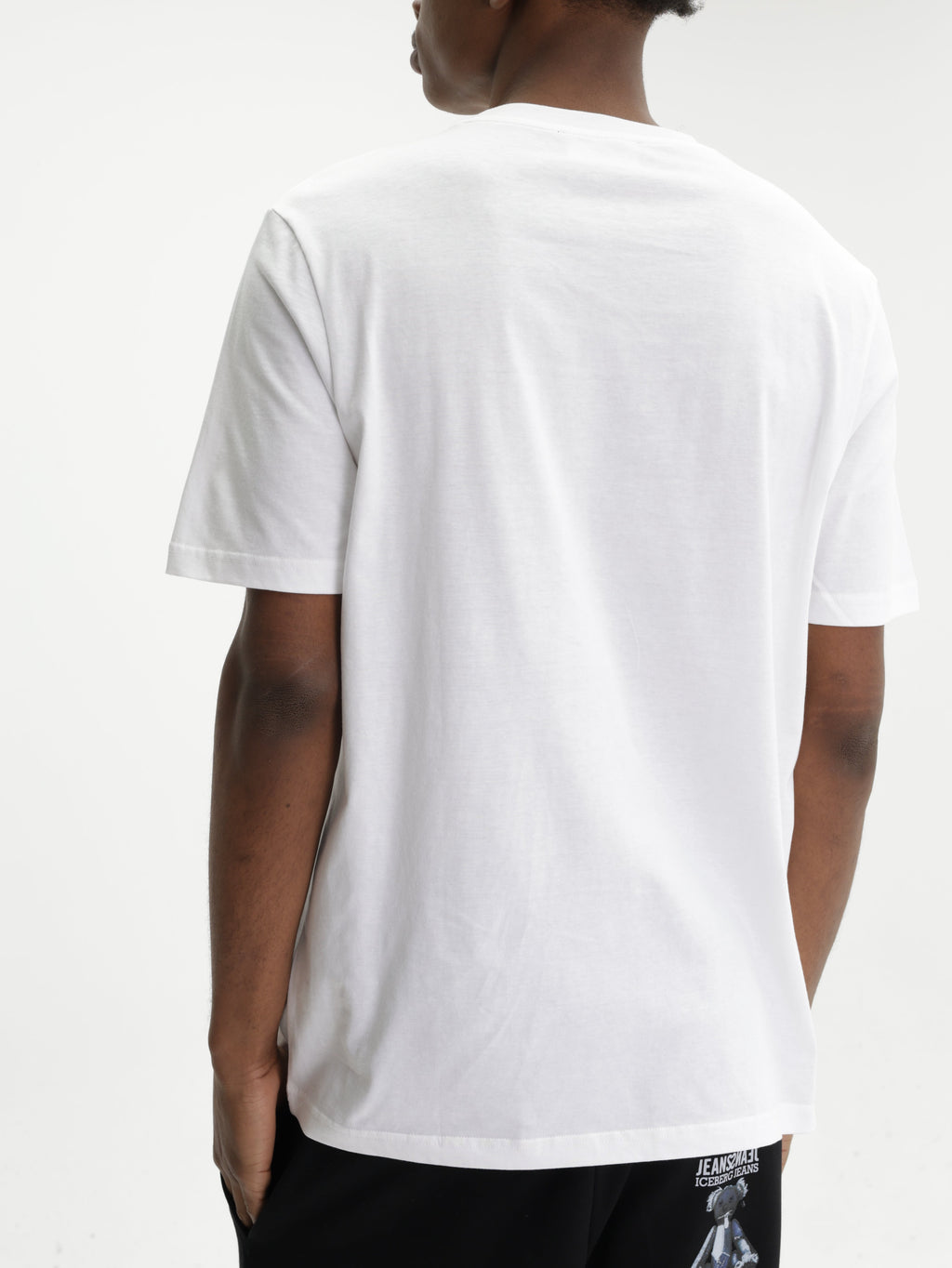 Iceberg Jeans T-Shirt Green Logo Print White
