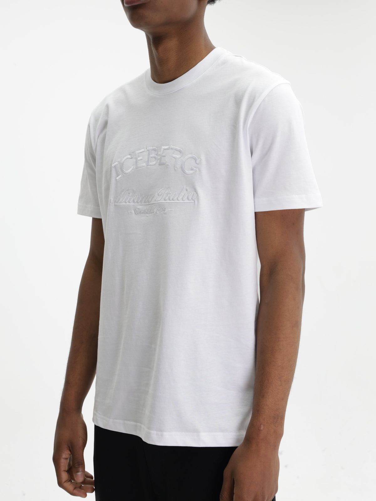 Iceberg T-Shirt Ib Embroided Crew White