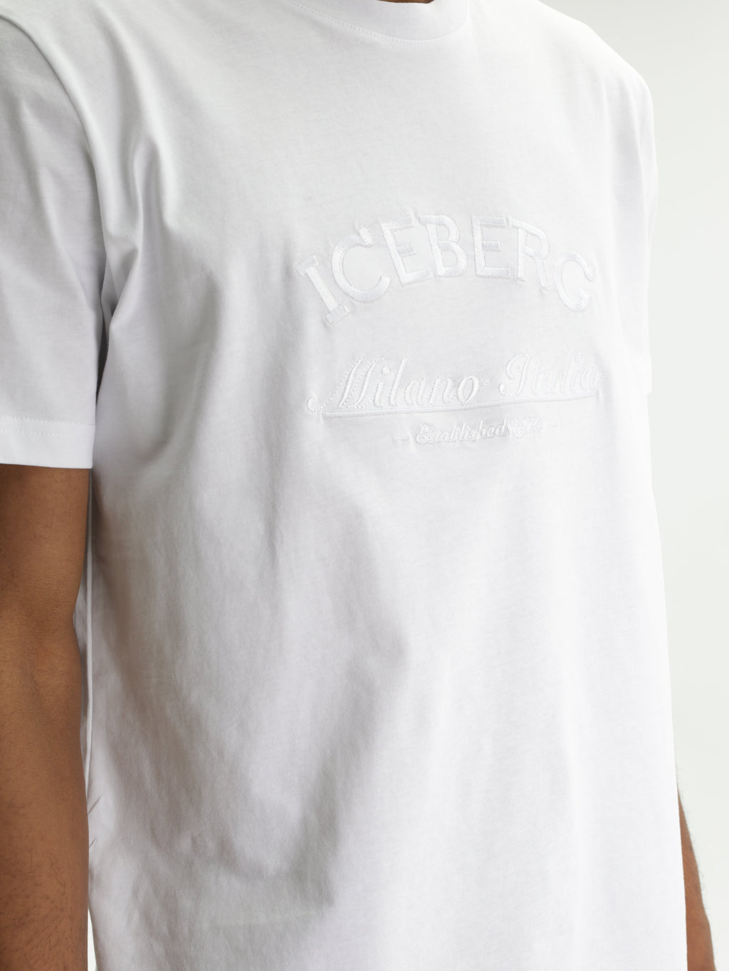 Iceberg T-Shirt Ib Embroided Crew White