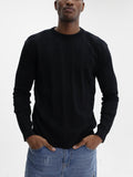 Iceberg Sweater All Over Print Crew Black