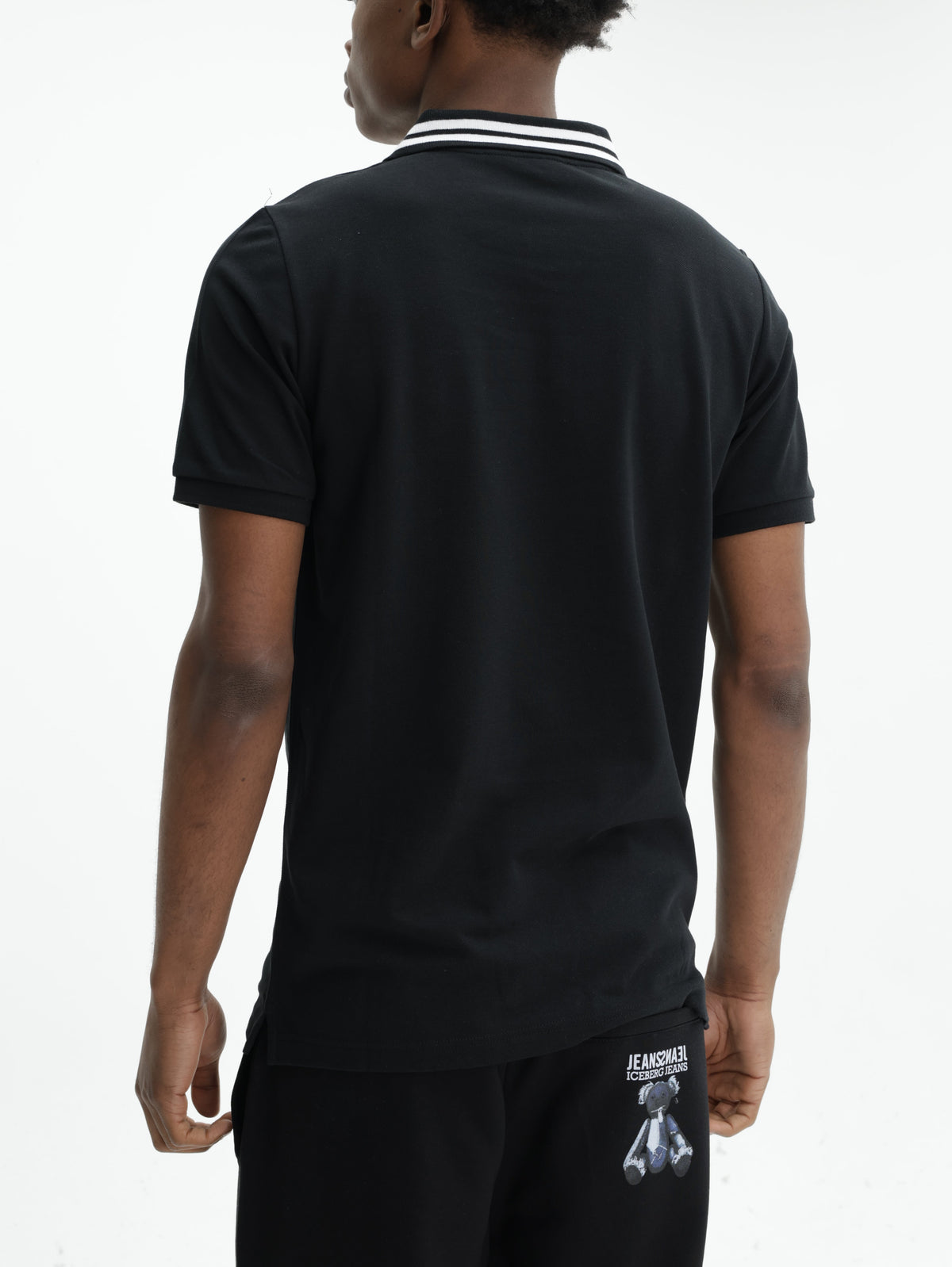 Iceberg Golfer Collar Zip Black