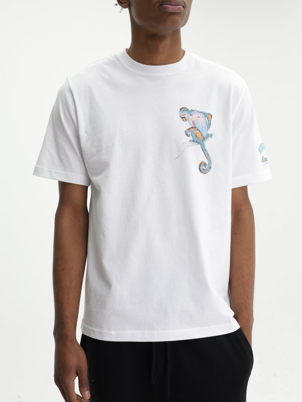 Iceberg T-Shirt Monkey Print Crew White