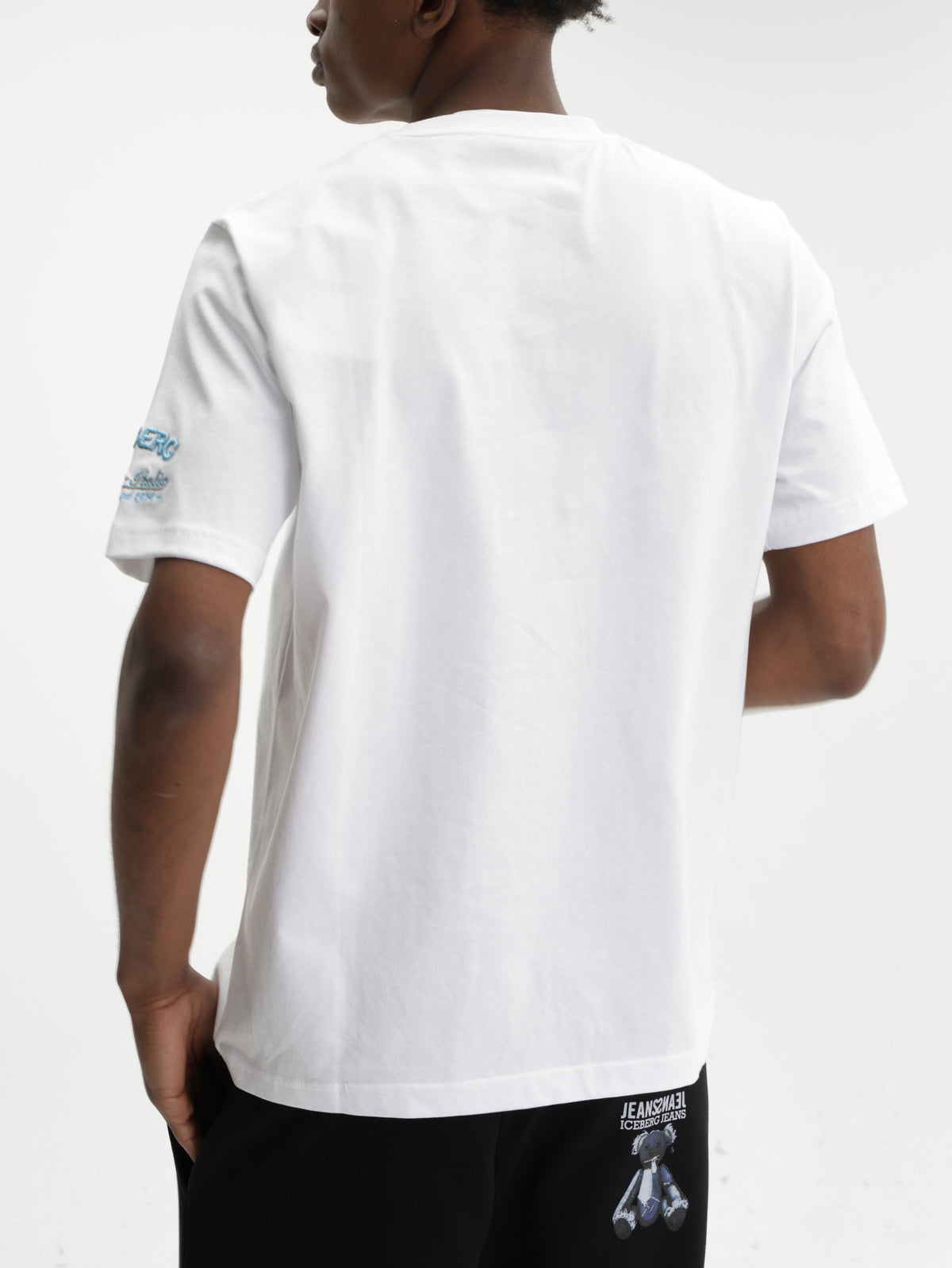 Iceberg T-Shirt Monkey Print Crew White
