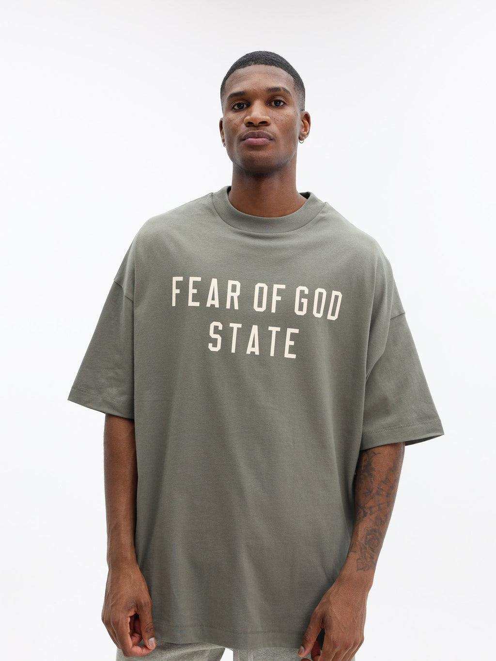 Essentials 90's Fit Tee Jet Moss
