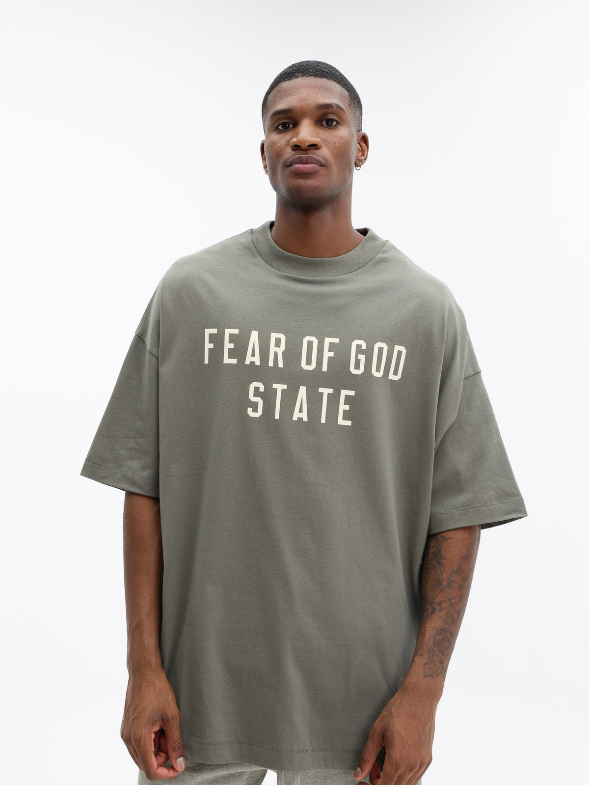 Essentials 90's Fit Tee Jet Moss