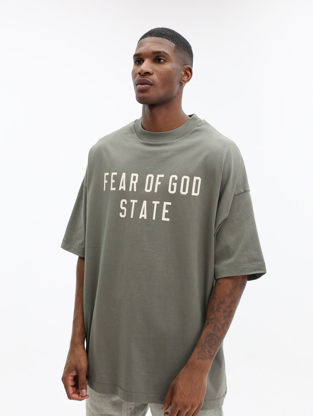 Essentials 90's Fit Tee Jet Moss