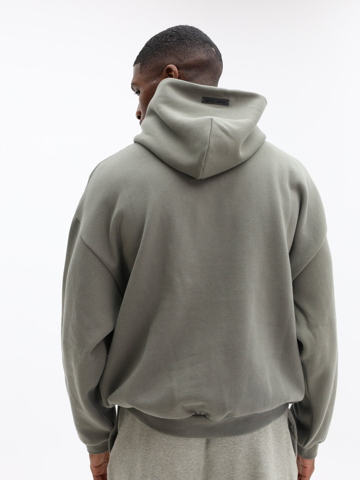 Essentials 90's Fit Fleece Hoodie Moss