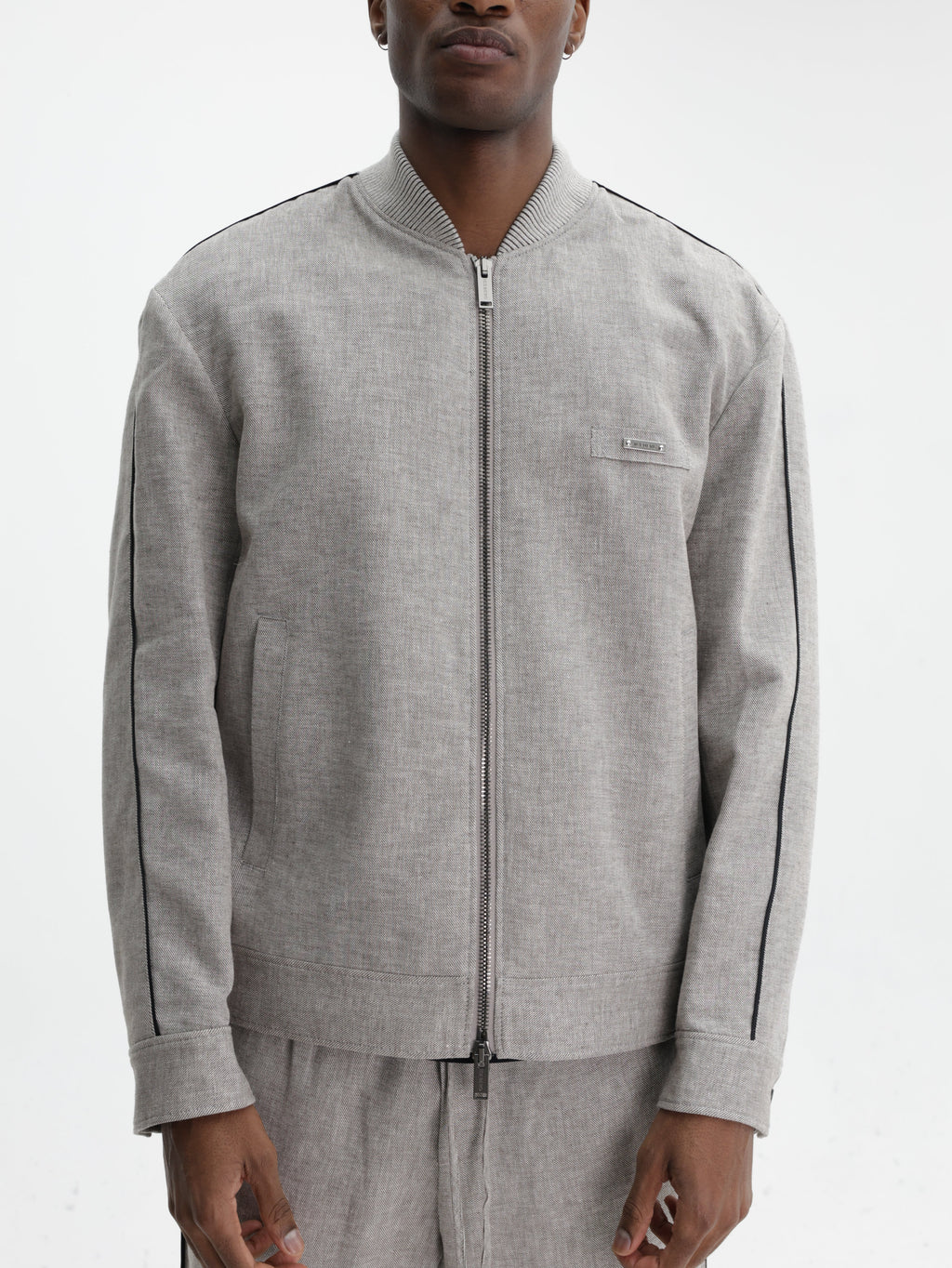 Iceberg Jacket Zip High Neck  Sand