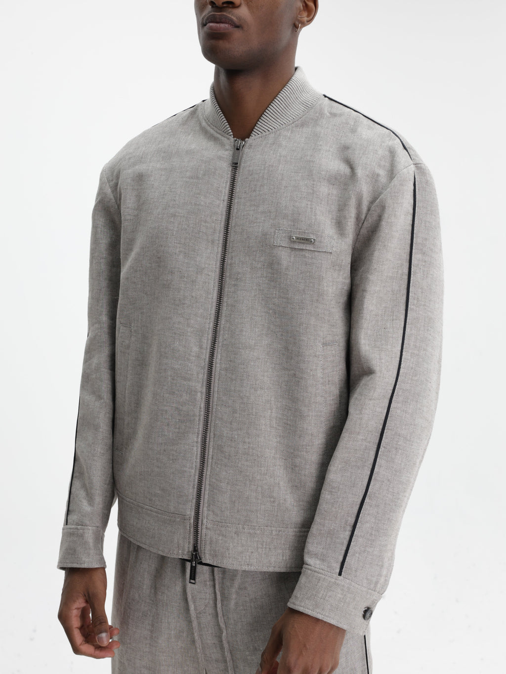 Iceberg Jacket Zip High Neck  Sand