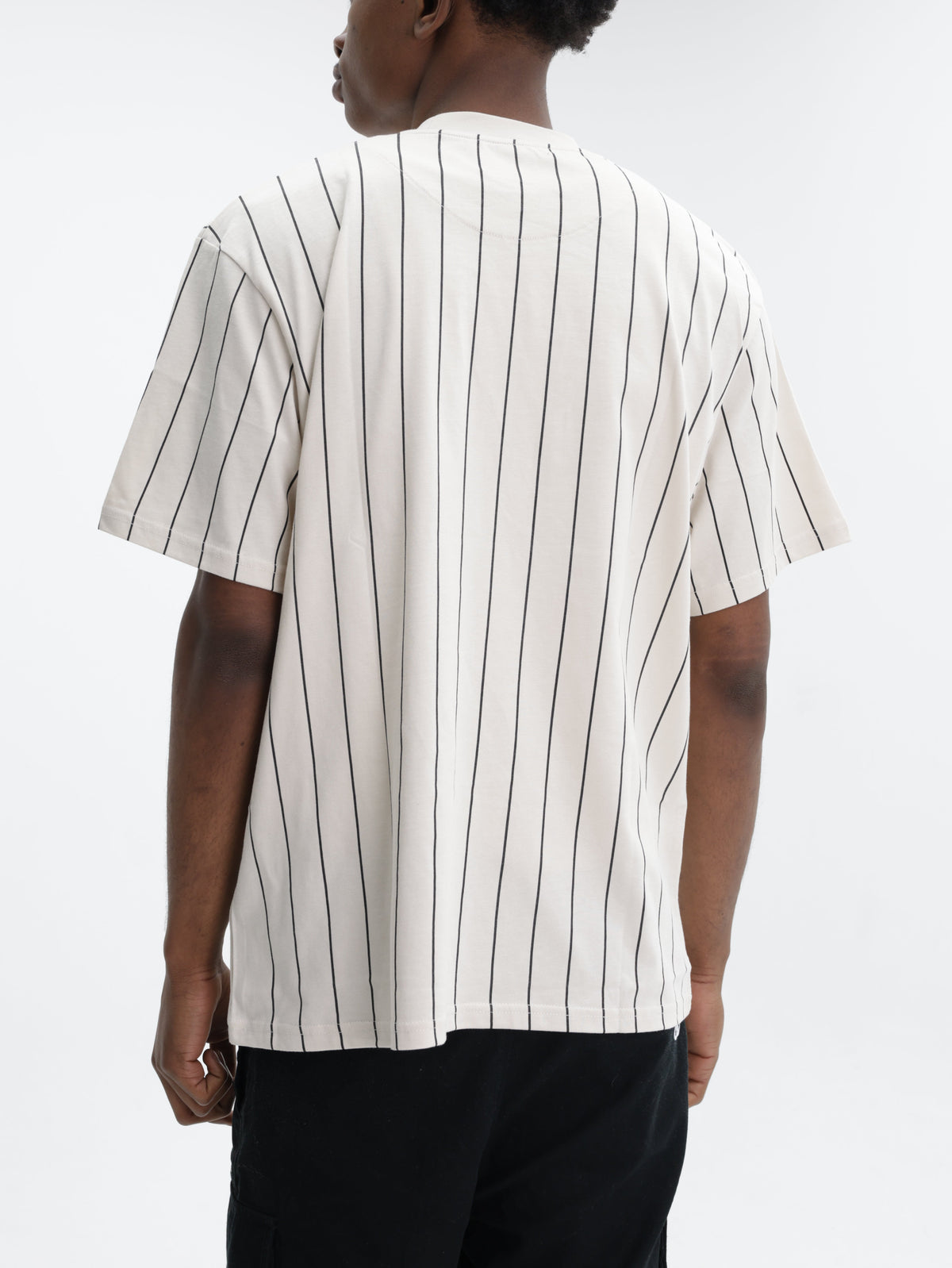 Karl Kani T-Shirt Vertical Stripes Cream-White