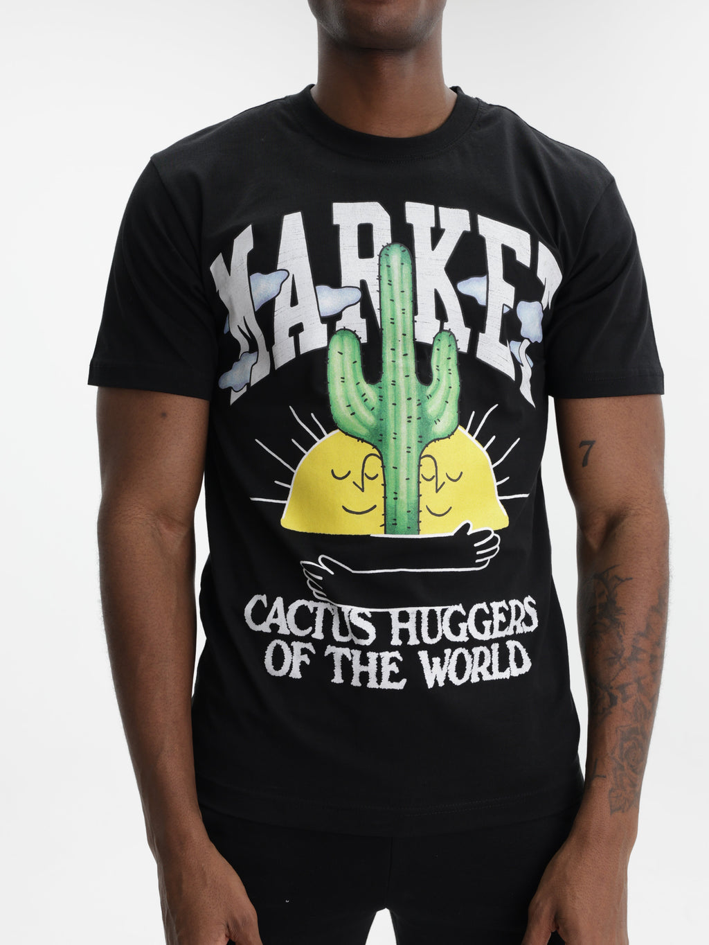 Market T-Shirt Cactus Lovers Black
