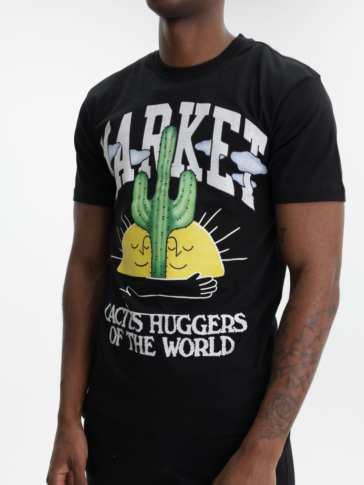 Market T-Shirt Cactus Lovers Black