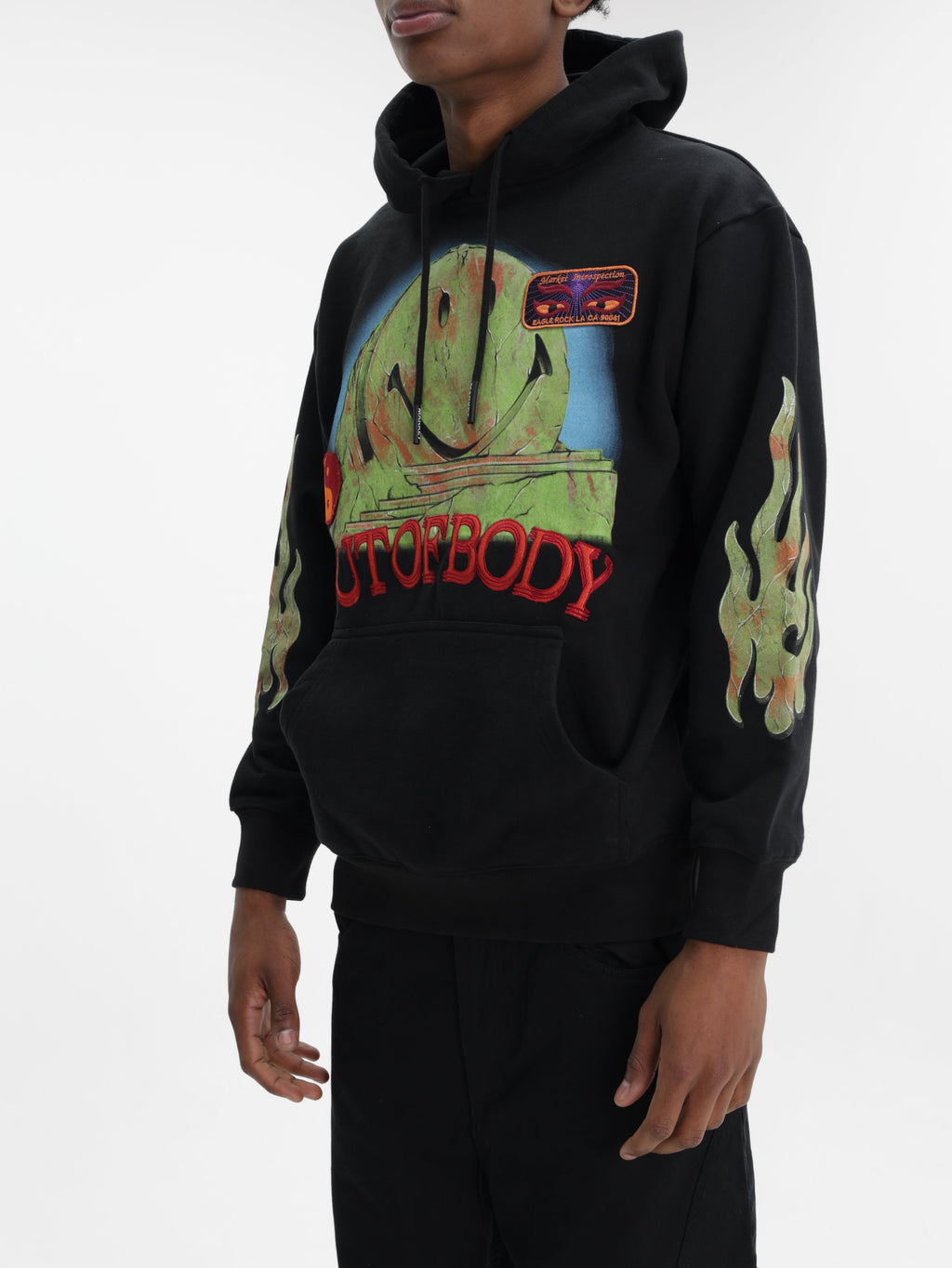 Market Hoodie Smiley Out Of Body Black