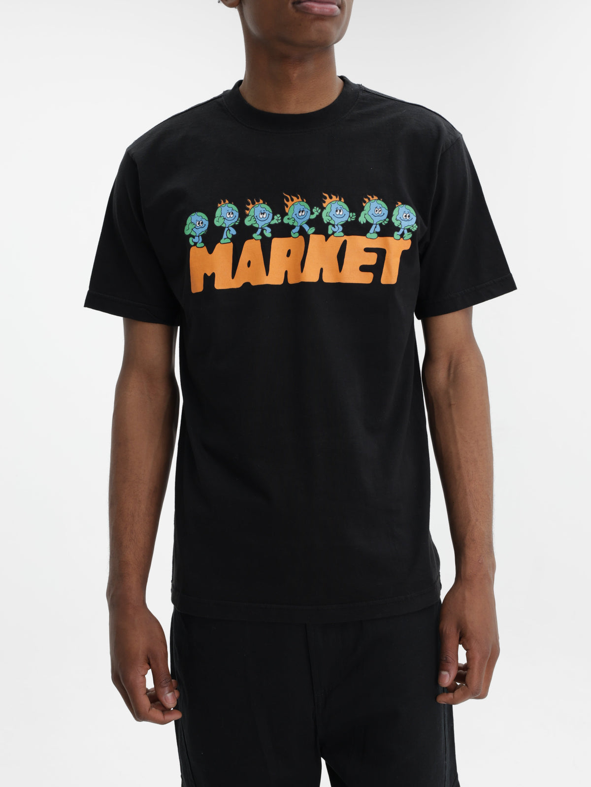 Market T-Shirt Keep Going Black