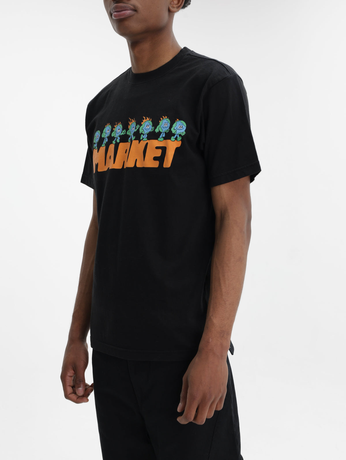 Market T-Shirt Keep Going Black