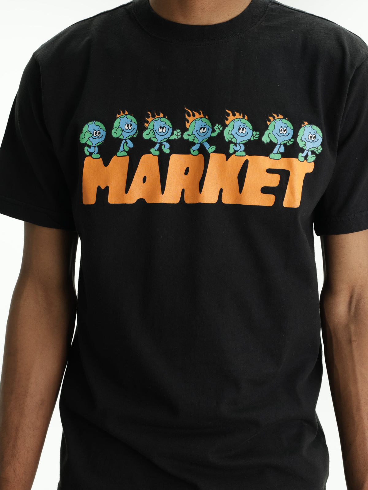 Market T-Shirt Keep Going Black