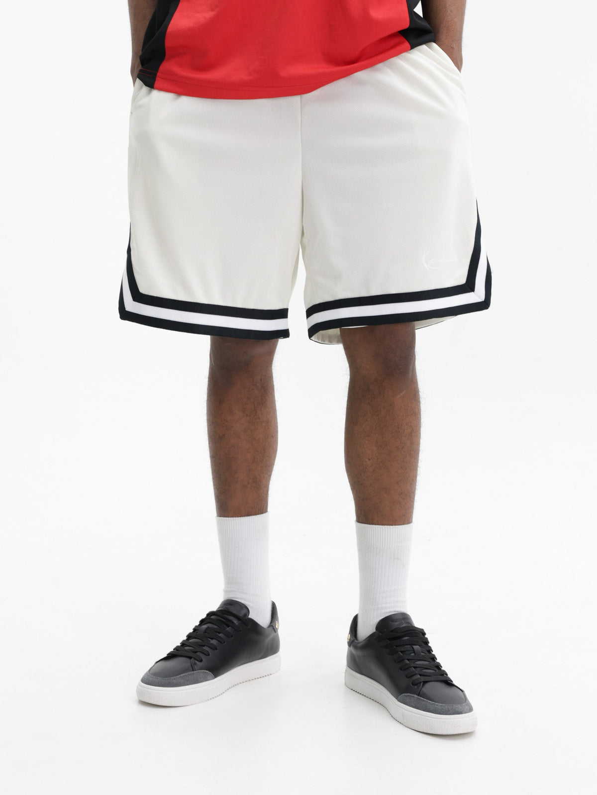 Karl Kani Shorts Small Signature Mesh White