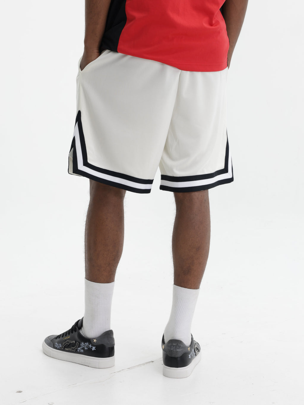 Karl Kani Shorts Small Signature Mesh White