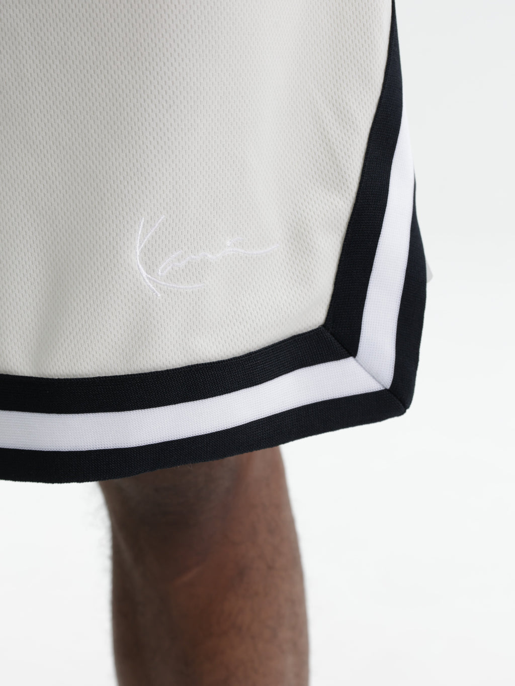 Karl Kani Shorts Small Signature Mesh White