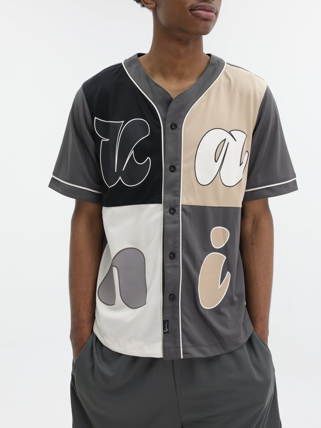 Karl Kani Shirt Baseball Kani Multi Colour