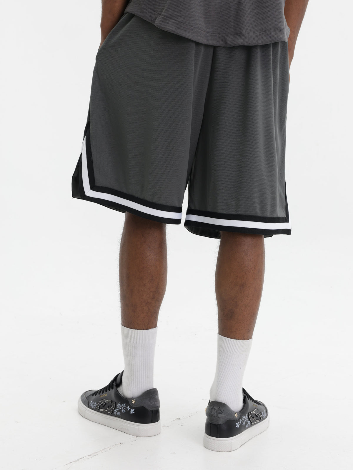 Karl Kani Shorts Essential Mesh Logo Dark Grey