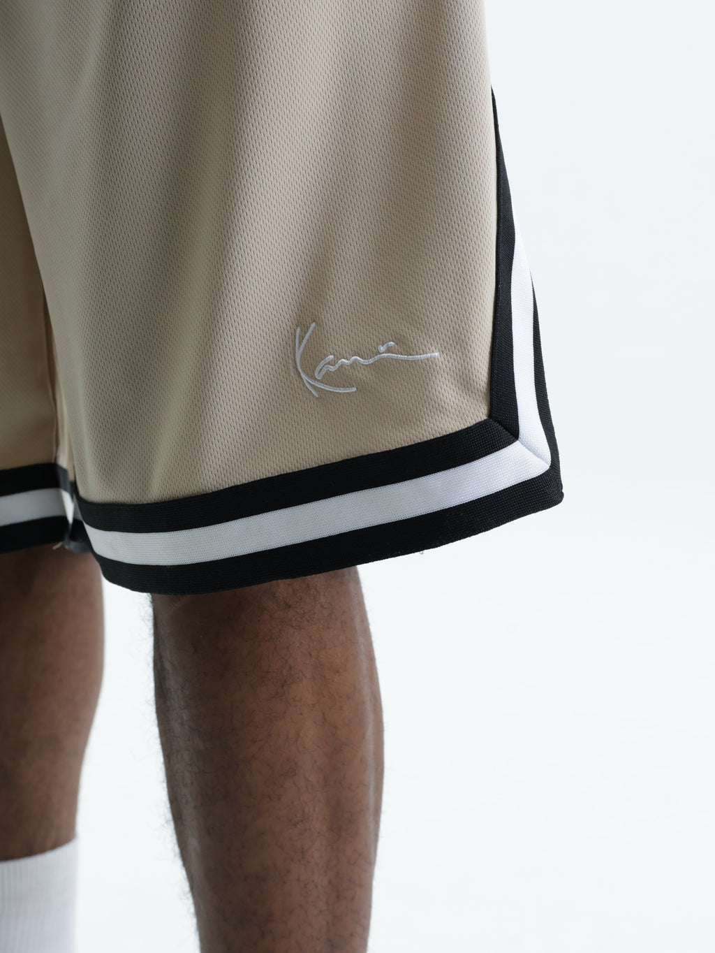 Karl Kani Shorts Bottom Stripe Taupe