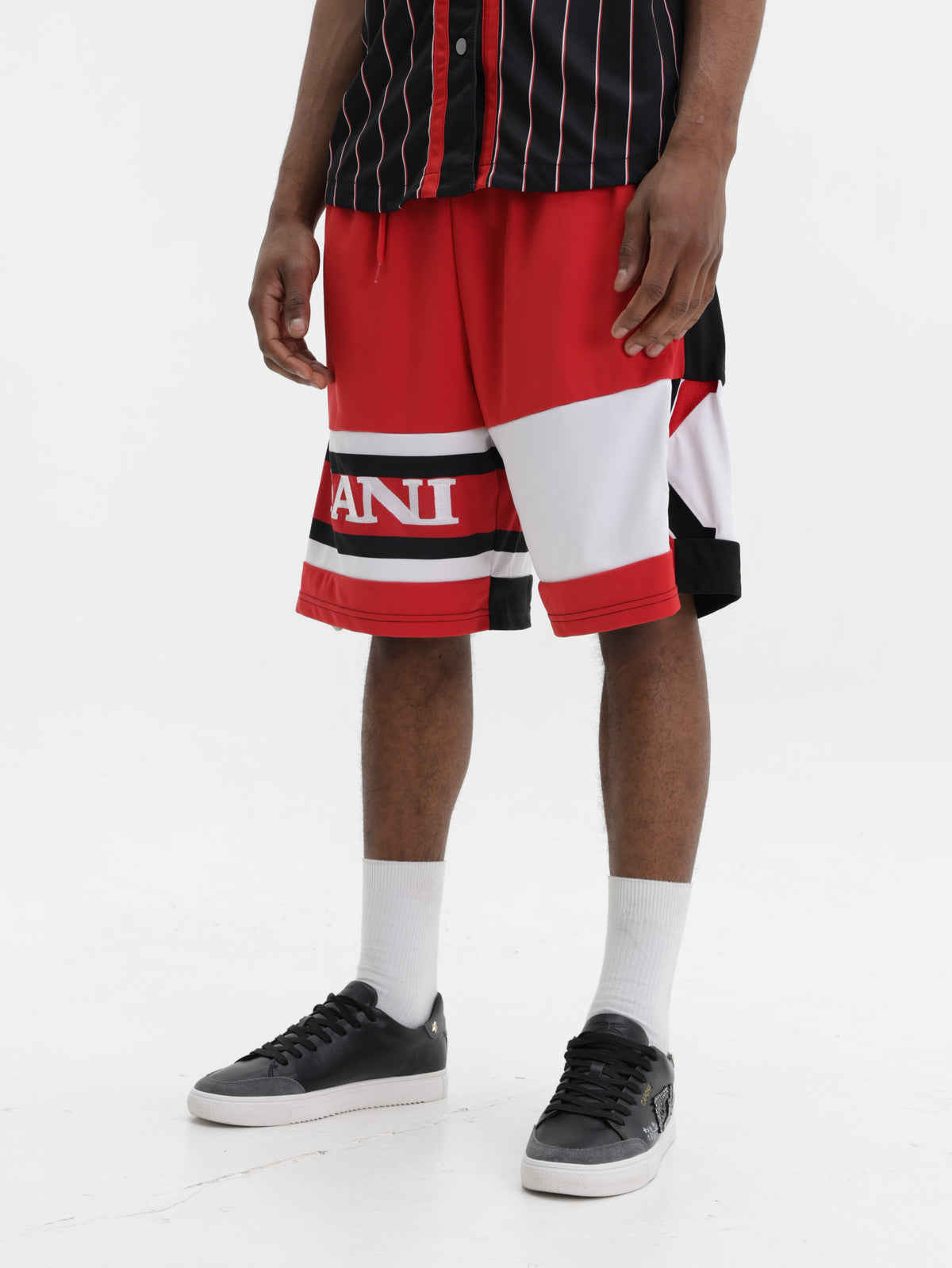 Karl Kani Shorts Retro Block Red-Black-White