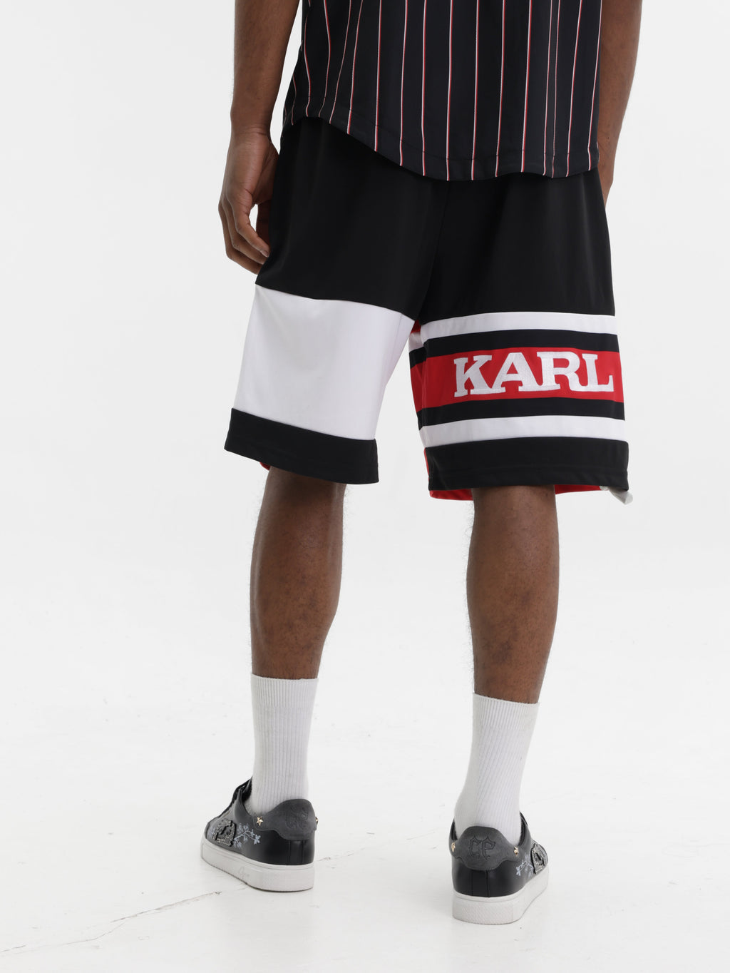 Karl Kani Shorts Retro Block Red-Black-White