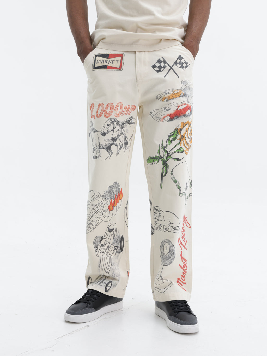 Market Jeans Horsepower Senior Ecru