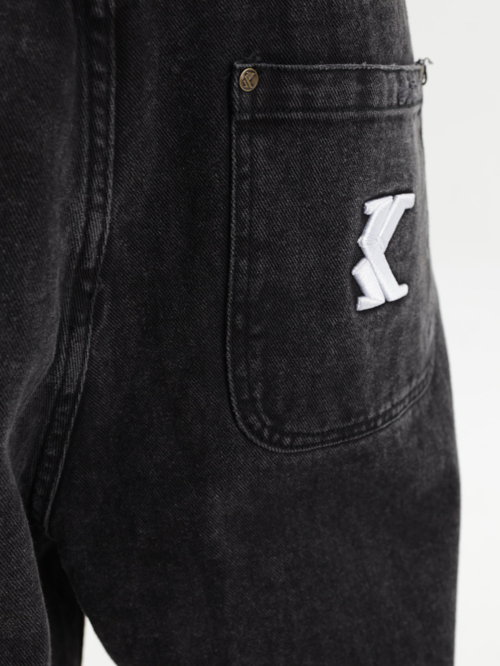 KARL KANI JEANS DISTRESSED CARPENTER BLEACHED BLACK
