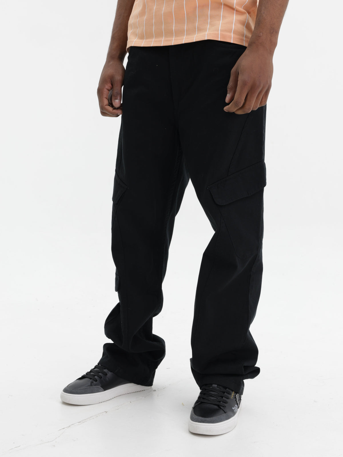 Karl Kani Cargo Pants Og K Slanted Pockets Black