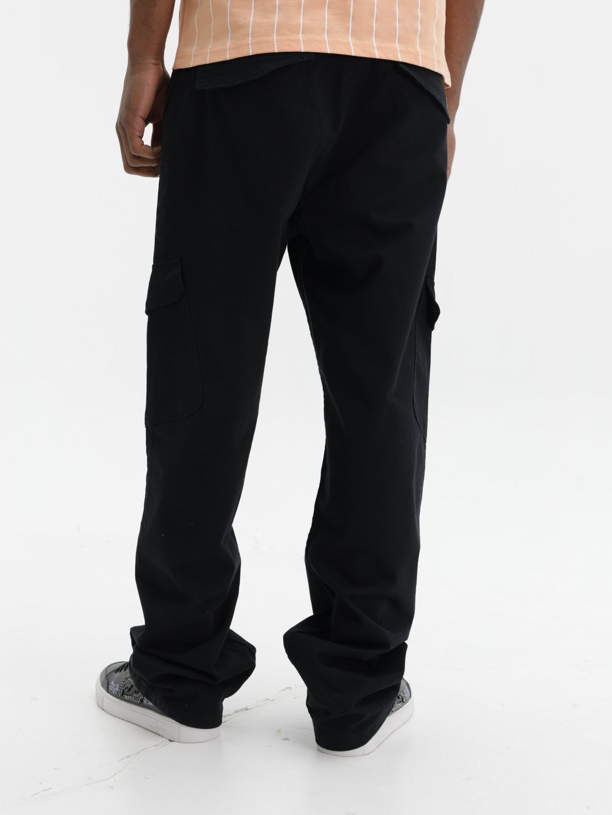 Karl Kani Cargo Pants Og K Slanted Pockets Black