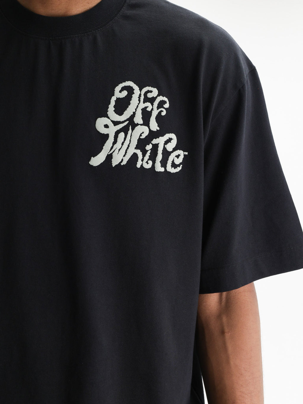 Off - White T-Shirt Grass Ink SS Black
