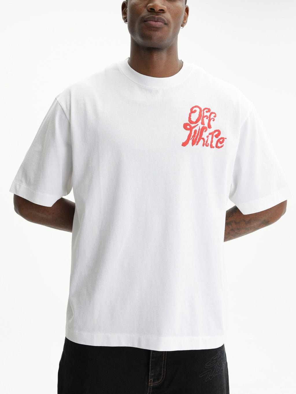 Off - White T-Shirt Grass Ink SS White