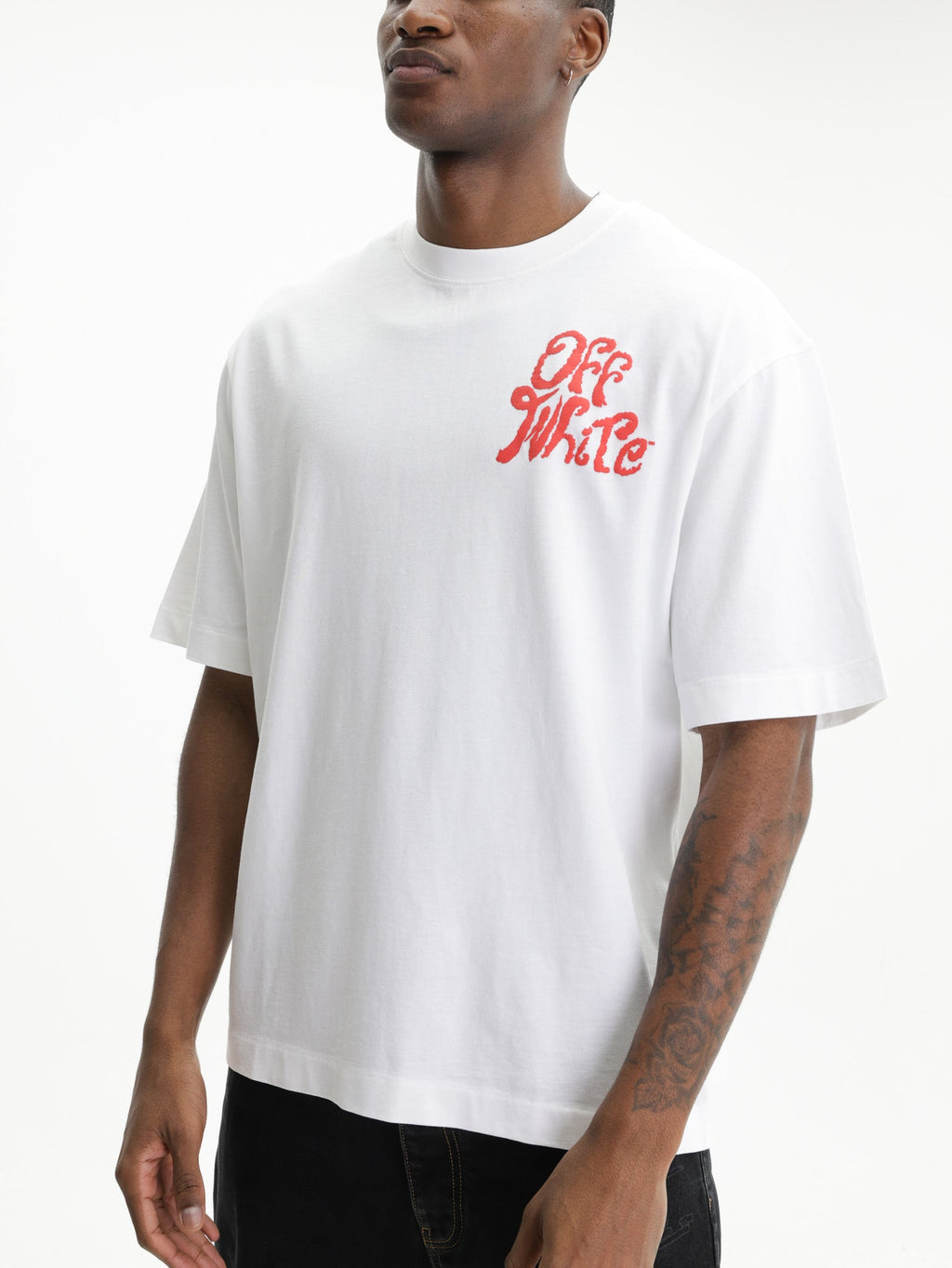 Off - White T-Shirt Grass Ink SS White