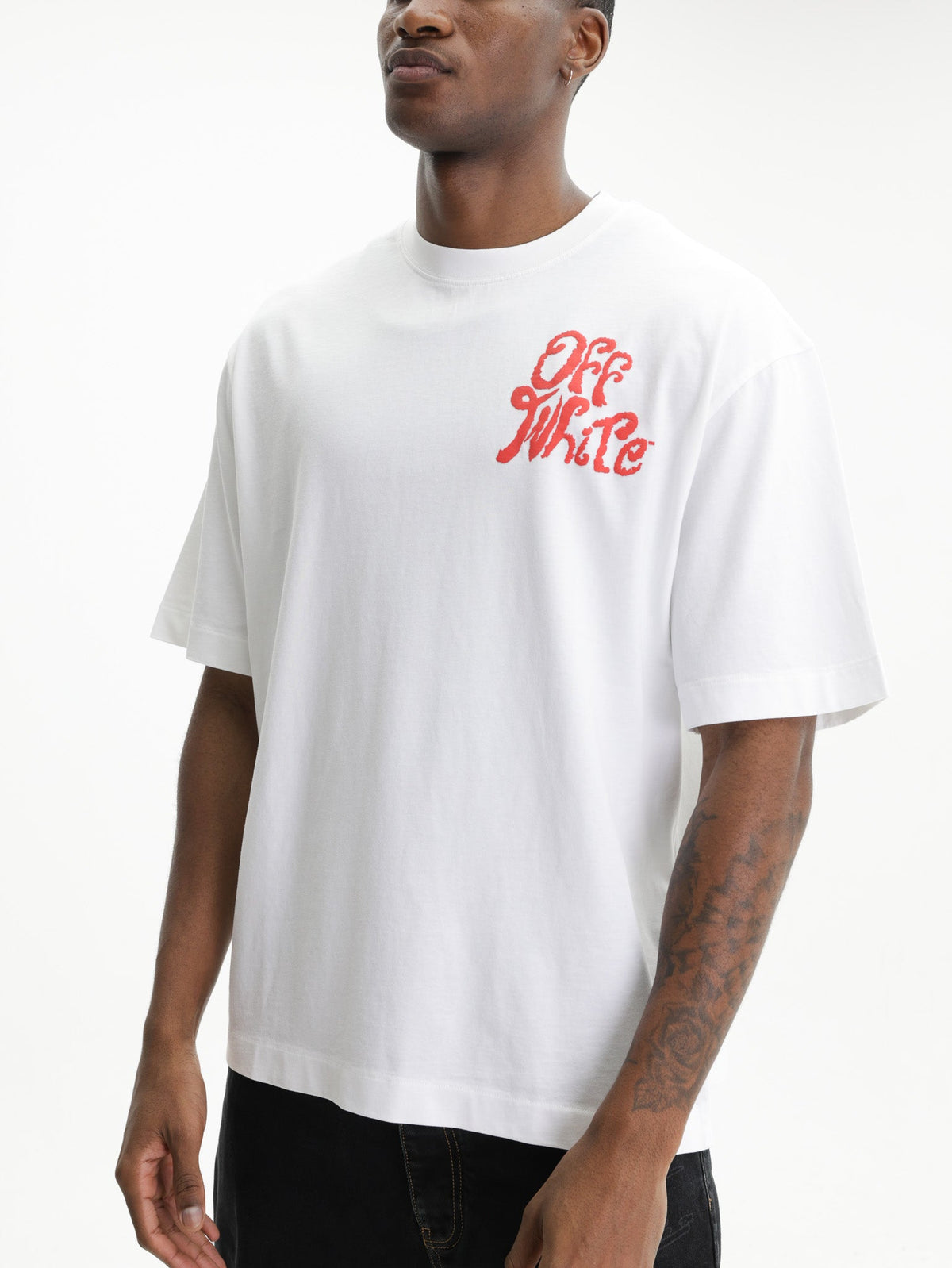 Off - White T-Shirt Grass Ink SS White