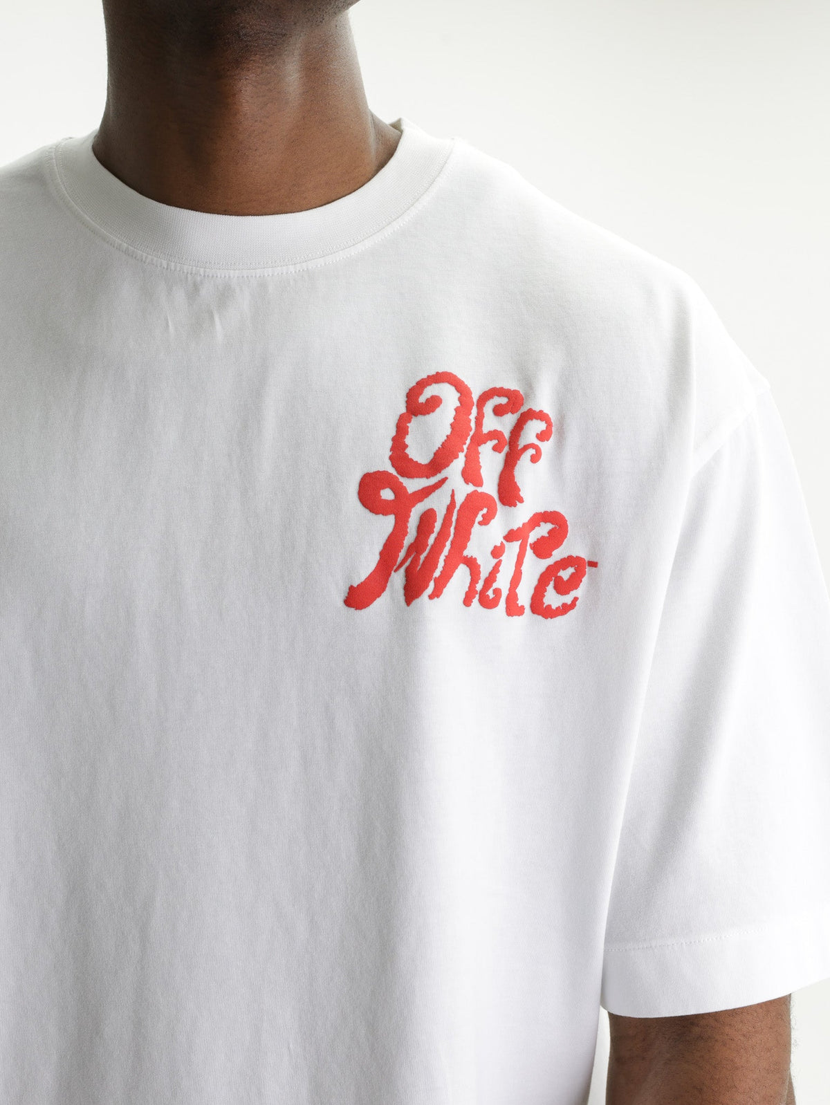 Off - White T-Shirt Grass Ink SS White