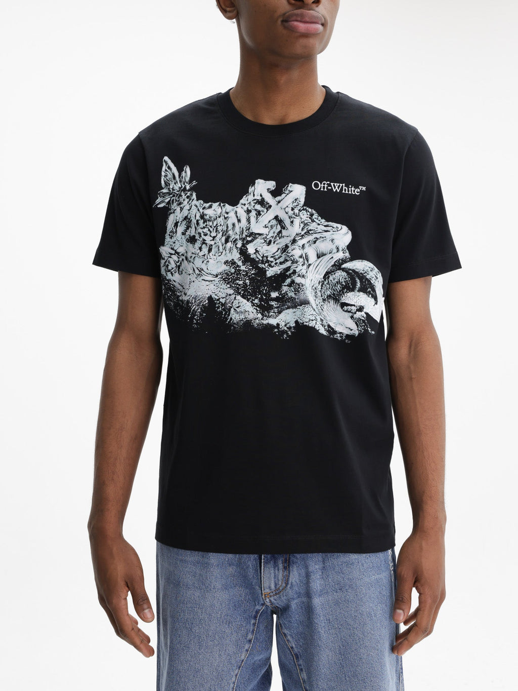 Off - White T-Shirt Eagle Rock SS Slim Black