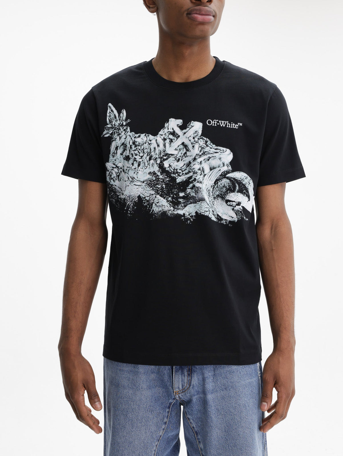 Off - White T-Shirt Eagle Rock SS Slim Black
