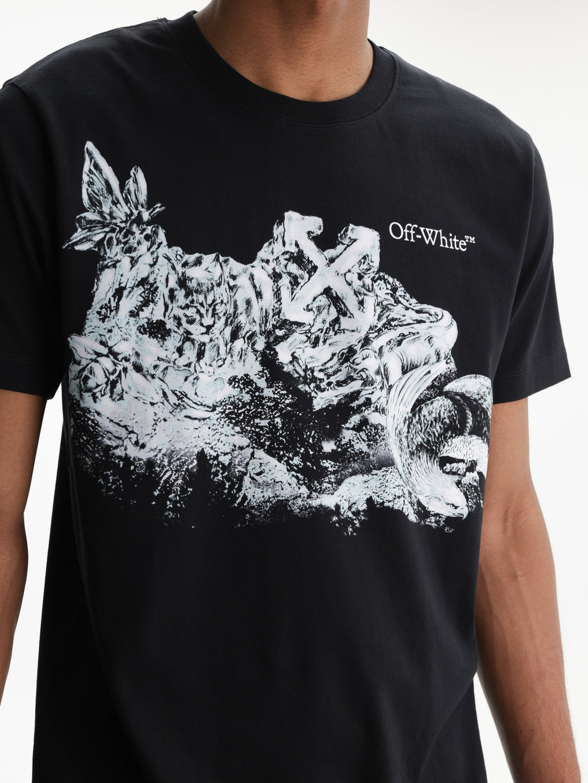 Off - White T-Shirt Eagle Rock SS Slim Black