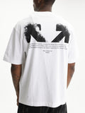Off - White T-Shirt Half Arrows SS Skate White