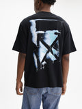 Off - White T-Shirt 3d Arrow Spray  Black