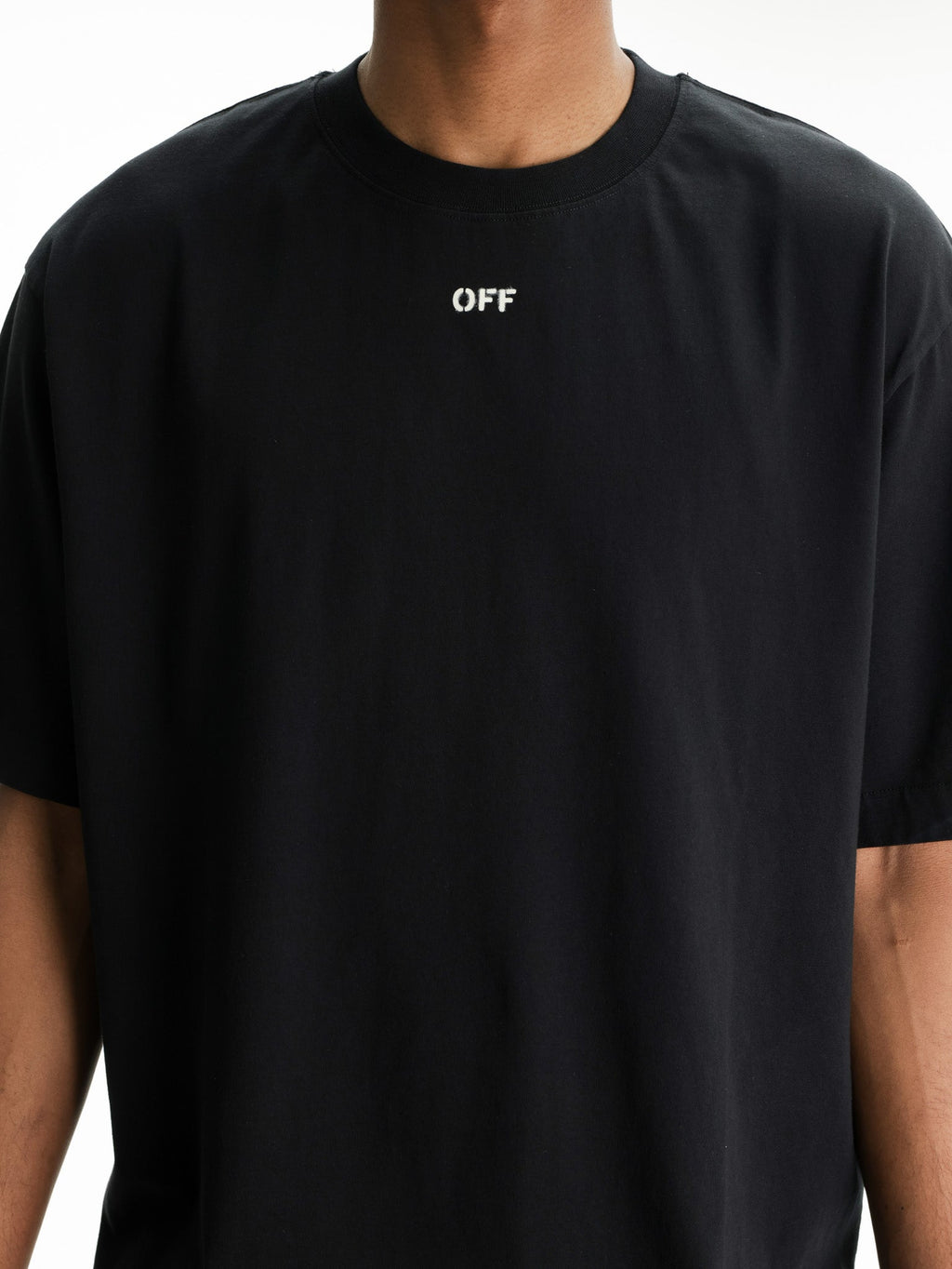 Off - White T-Shirt Chain Araldic Arrow Black