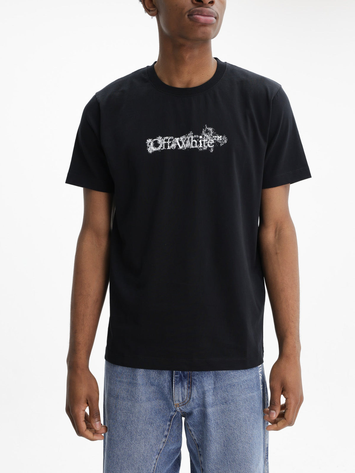 Off - White T-Shirt Heraldi Arrows Black